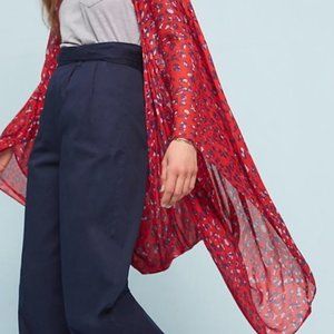 NWOTs Anthropologie Leopard Cocoon Kimono